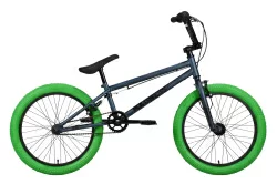 Велосипед Stark Madness BMX 1 (2022) темно-синий/черный/зеленый