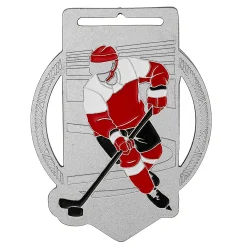 Медаль MZP 700-75/S хоккей (70х55 мм, s-3 мм)