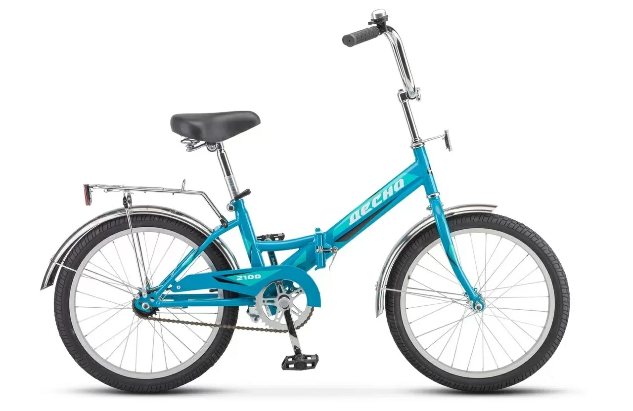 Реальное фото Велосипед Десна-2100 20" (2021) голубой Z011 от магазина СпортЕВ