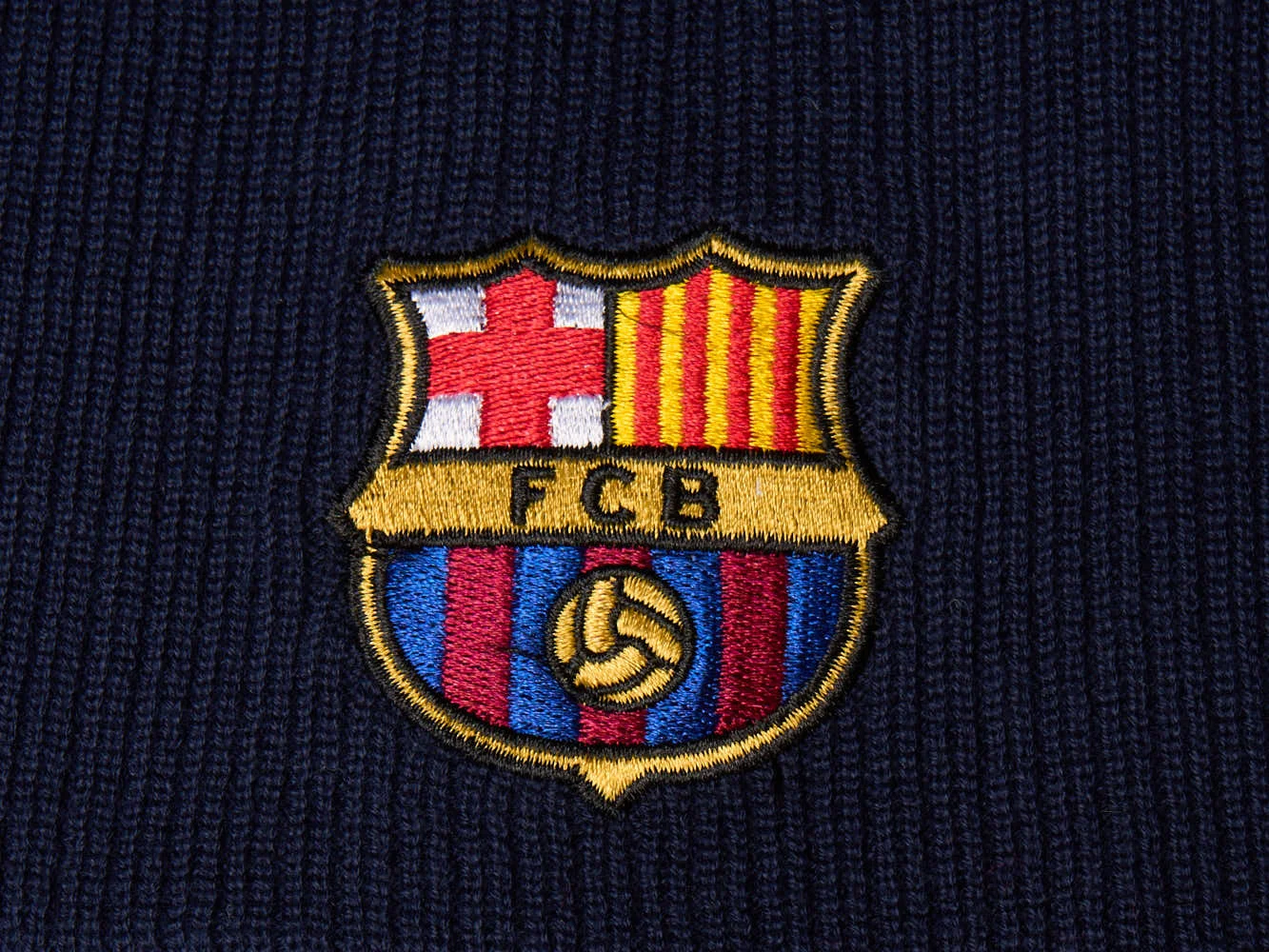 Реальное фото Шапка Barcelona синяя р.55-58 115125 от магазина Спортев