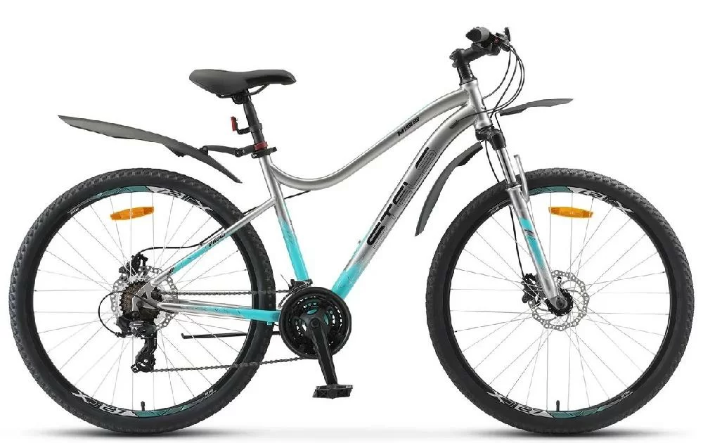 Реальное фото Велосипед Stels Miss-7100 D 27.5" (2020) хром V010 от магазина СпортЕВ