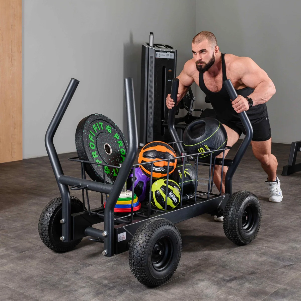 Реальное фото Медицинский мяч (медбол) PROFI-FIT 4 кг от магазина Спортев