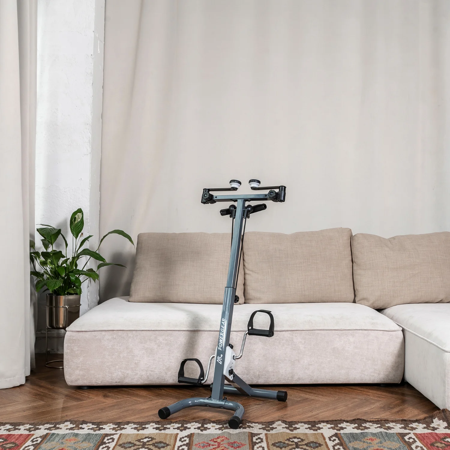 Реальное фото Велотренажер двойной DFC B810W dual bike от магазина Спортев