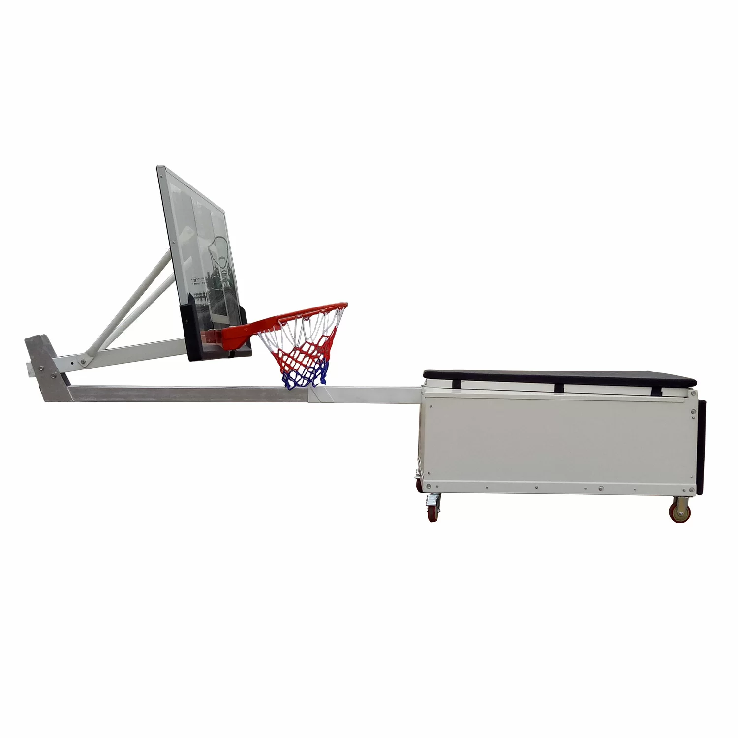 Реальное фото Баскетбольная мобильная стойка DFC STAND60SG 152x90CM поликарбонат (3кор) от магазина СпортЕВ