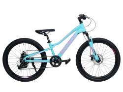 Велосипед BOZGOO Bambino 24" бирюза/розовый 26587