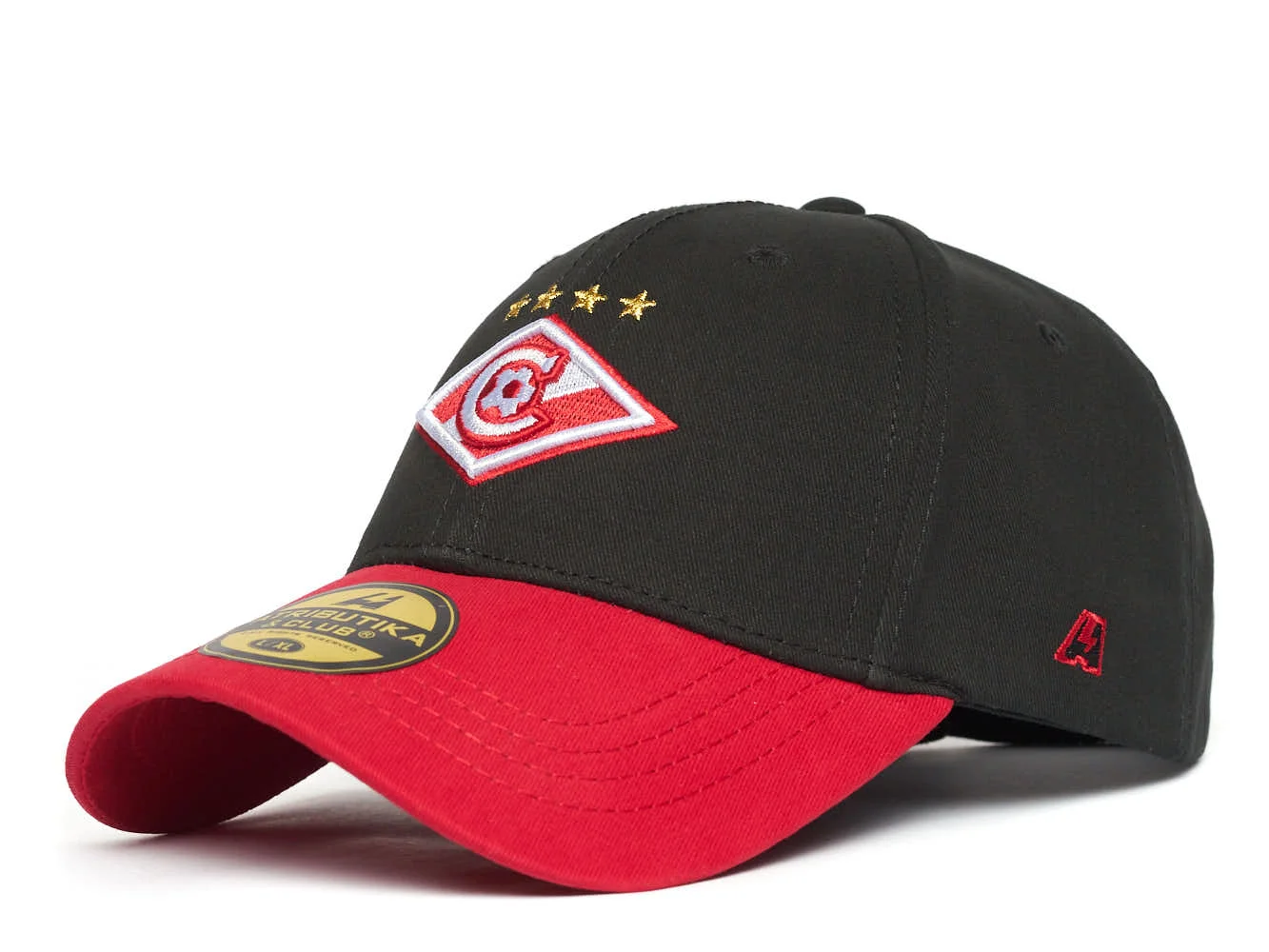 Реальное фото Бейсболка ФК Спартак черная р.55-58 120363 от магазина Спортев