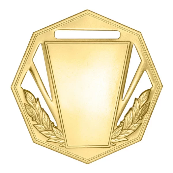 Реальное фото Медаль MZP 305-60/G (D-60мм, s-2мм) латунь от магазина СпортЕВ