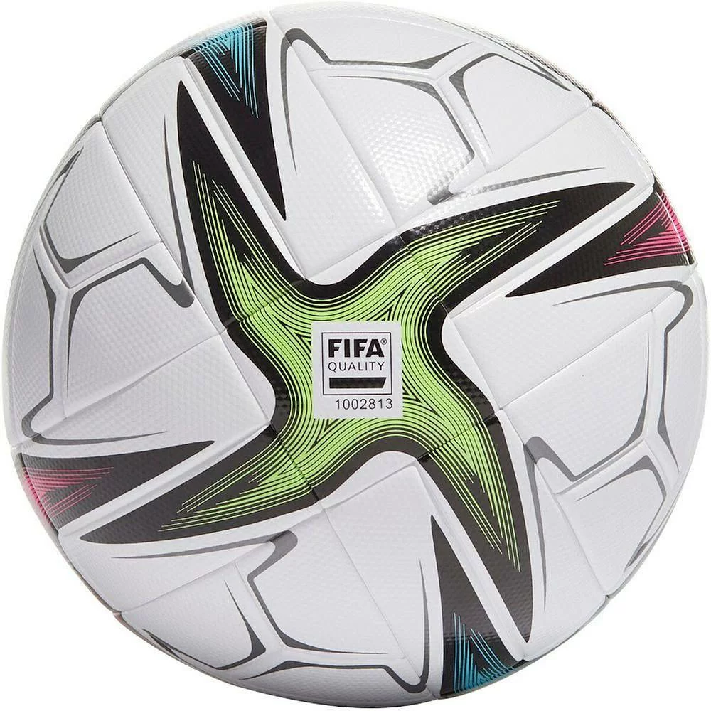 Реальное фото Мяч футбольный Adidas Conext 21 Lge №5 бело-синий GK3489 от магазина СпортЕВ