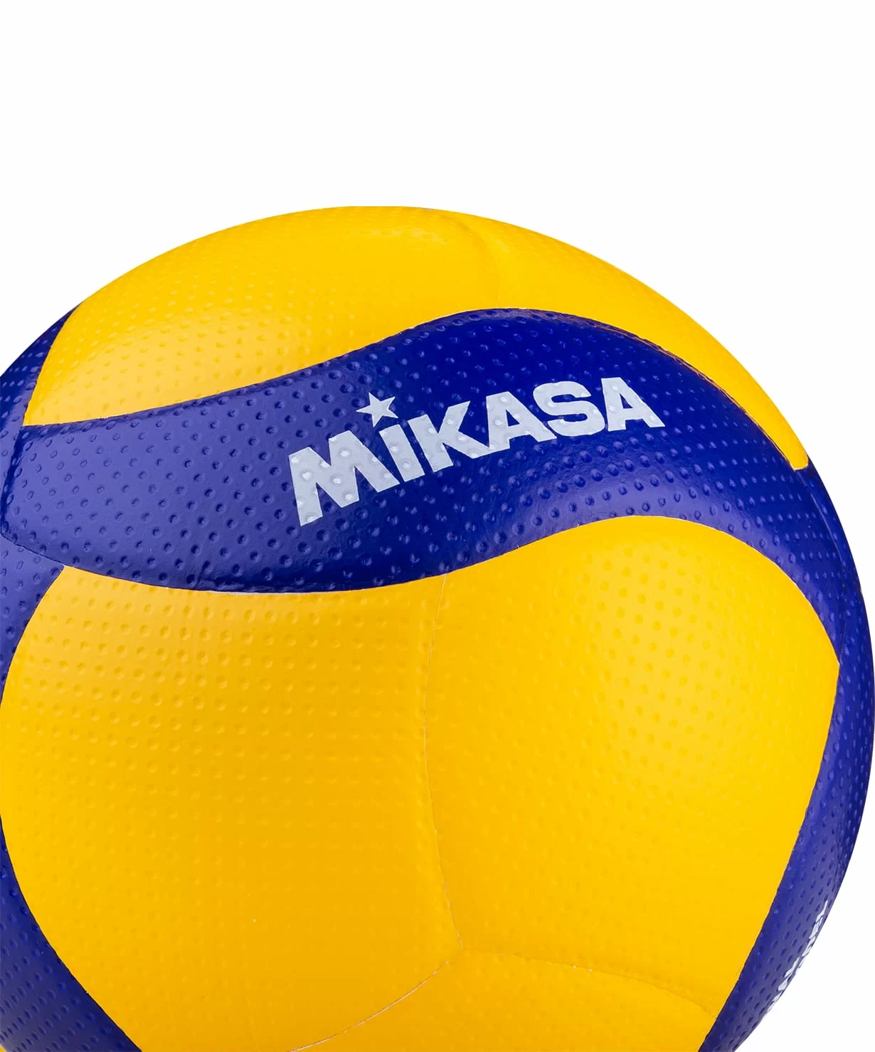 Реальное фото Мяч волейбольный Mikasa V300W р.5 FIVB Approved желто-синий от магазина СпортЕВ