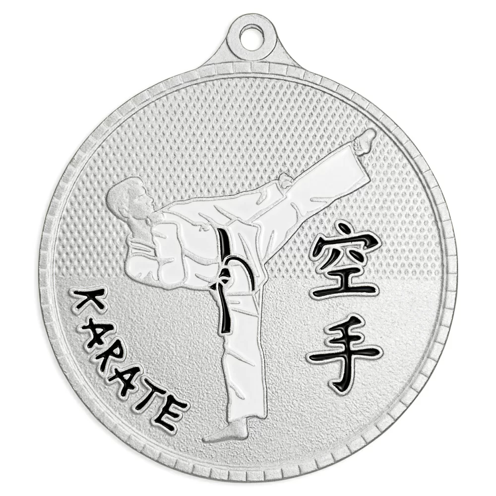 Реальное фото Медаль MZP 573-55/S карате (D-55мм, s-2 мм) от магазина СпортЕВ