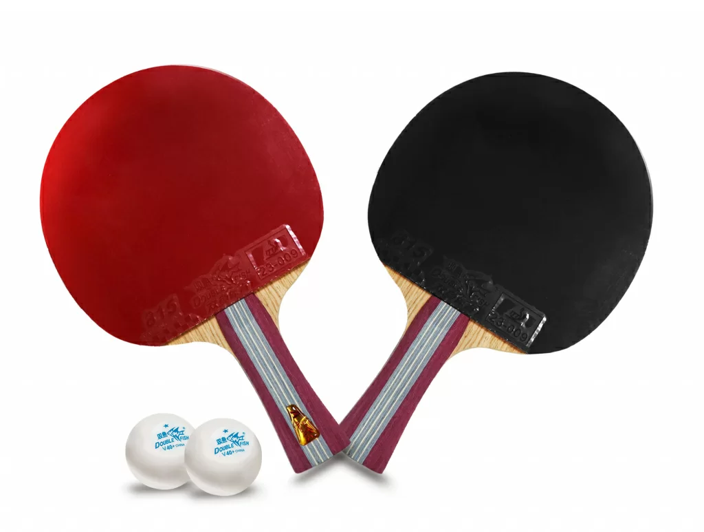 Реальное фото Ракетка для настольного тенниса Double Fish серия 1А+С +2 мяча 1* от магазина СпортЕВ