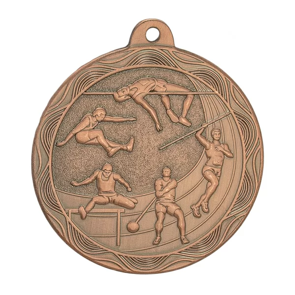 Реальное фото Медаль MZ 67-50/В легкая атлетика (D-50 мм, s-2 мм) от магазина СпортЕВ