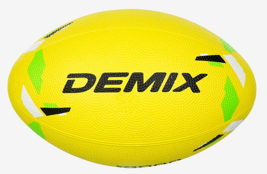 Реальное фото Мяч для регби Demix р.5 резина мультицвет 114499DMX-MX-5 от магазина Спортев
