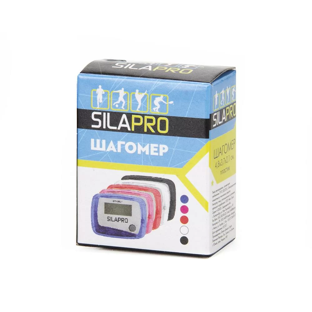 Реальное фото Шагомер Silapro 4.8х3.7х2.1см пластик 190-001 от магазина СпортЕВ