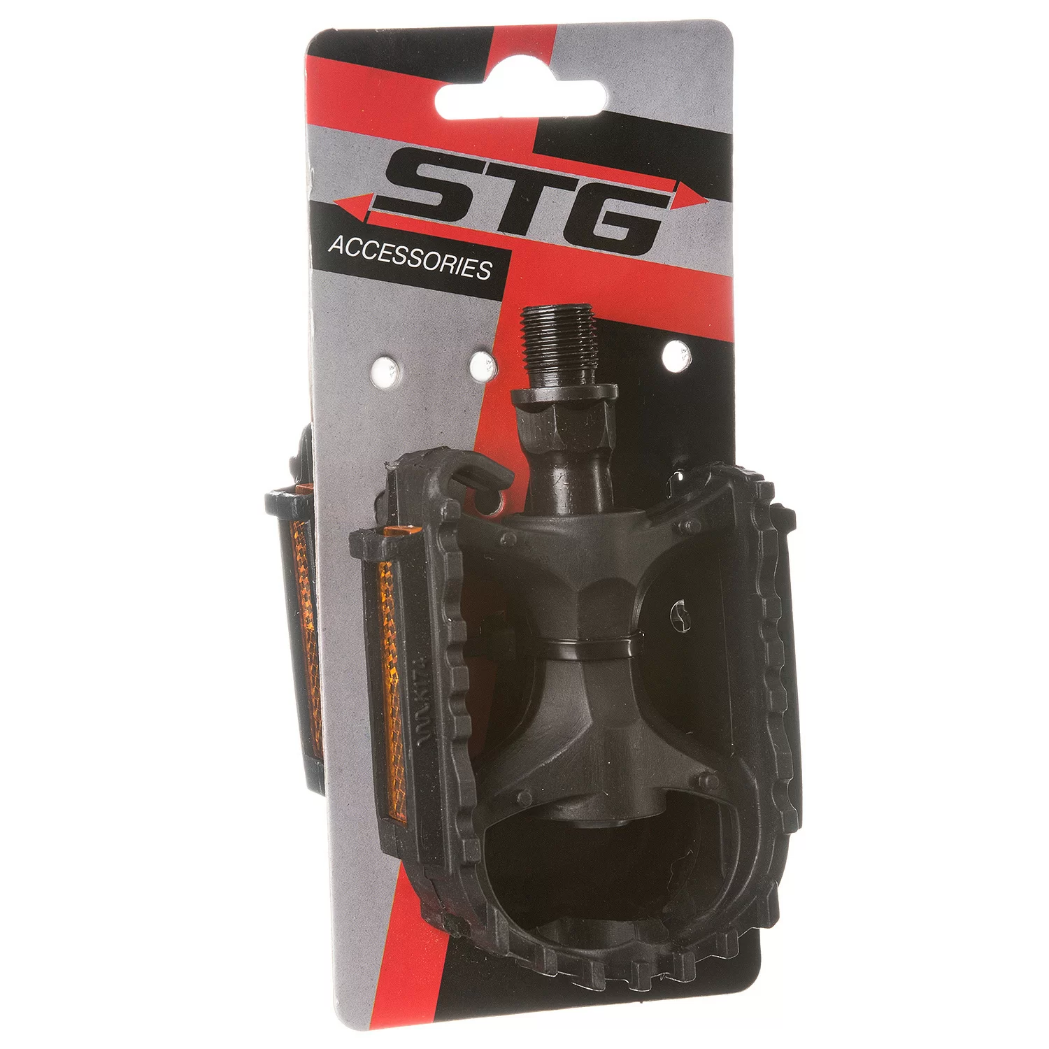 Реальное фото Педали STG FP-628 пластик, ось 1/2", черные Х87830 от магазина СпортЕВ