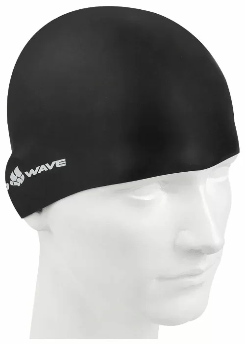 Реальное фото Шапочка для плавания Mad Wave Intensive black M0535 01 0 01W от магазина СпортЕВ