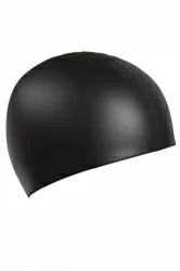 Шапочка для плавания Mad Wave Standard Silicone Cap черный 9973 0 01