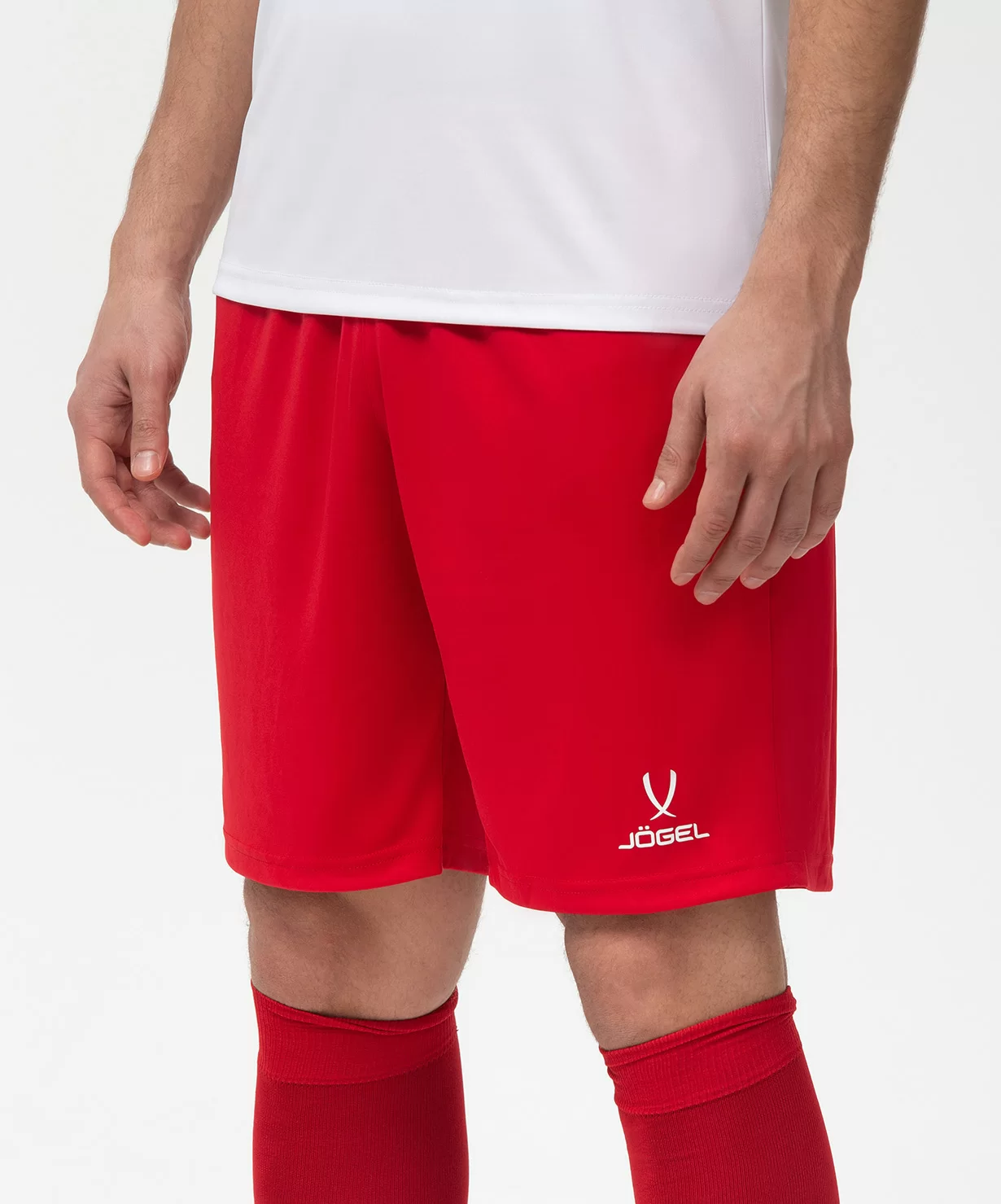 Реальное фото Шорты игровые JÖGEL CAMP Classic Shorts, красный/белый от магазина Спортев