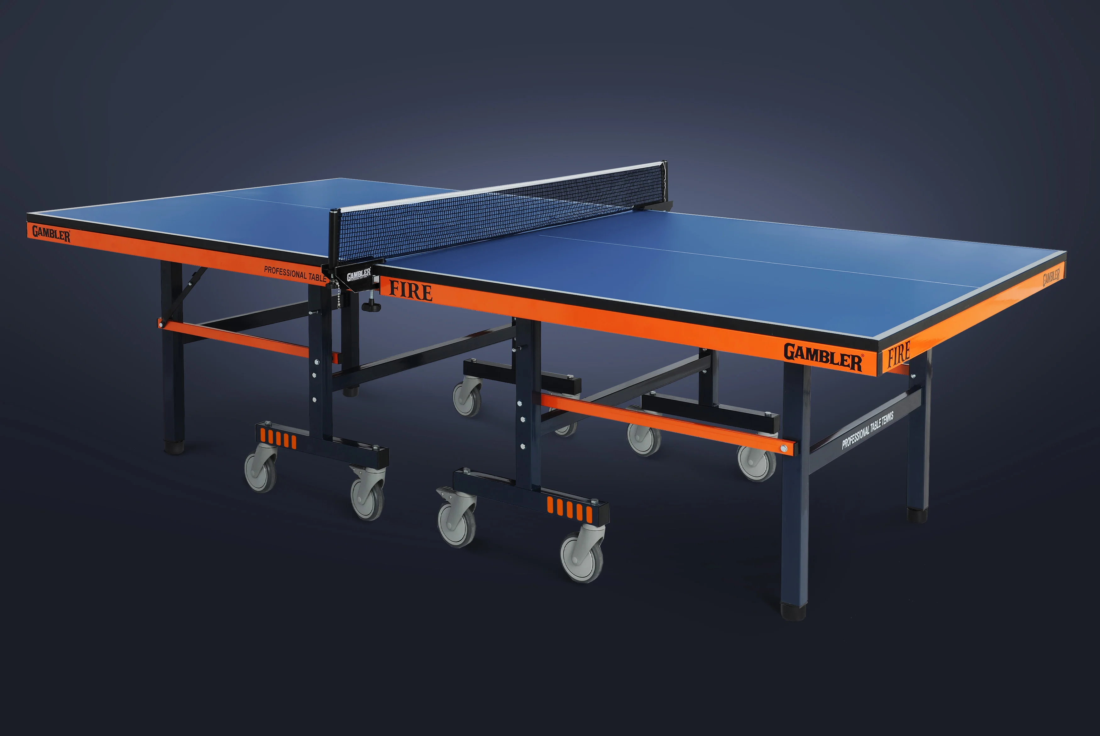 Реальное фото Стол теннисный FIRE Синий от магазина Спортев
