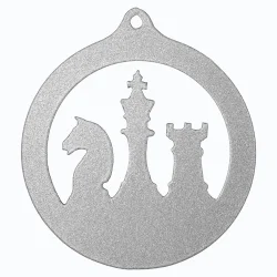 Медаль MZP 953-70/SM  шахматы (D-70 мм, s-2 мм)