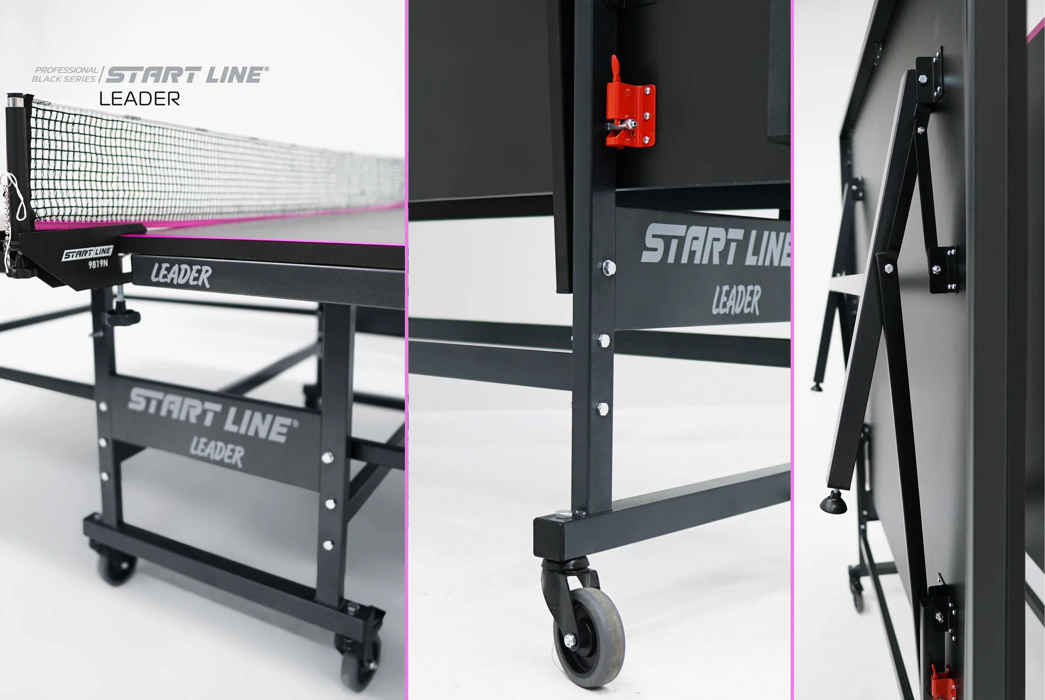 Реальное фото Стол теннисный Leader Black от магазина Спортев