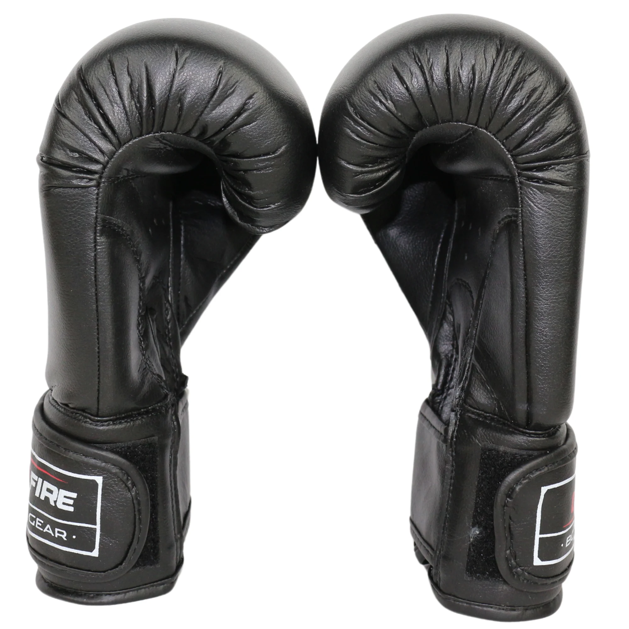 Реальное фото Перчатки боксерские OxxFire Start черные 4492 от магазина Спортев