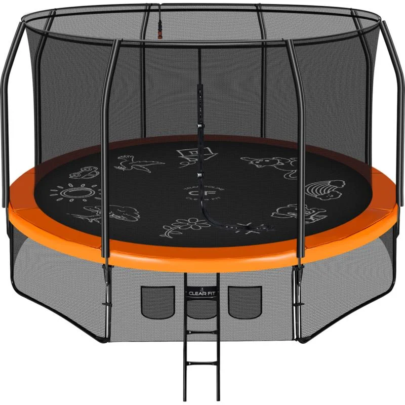 Реальное фото Каркасный батут Clear Fit FamilyHop 14Ft от магазина Спортев