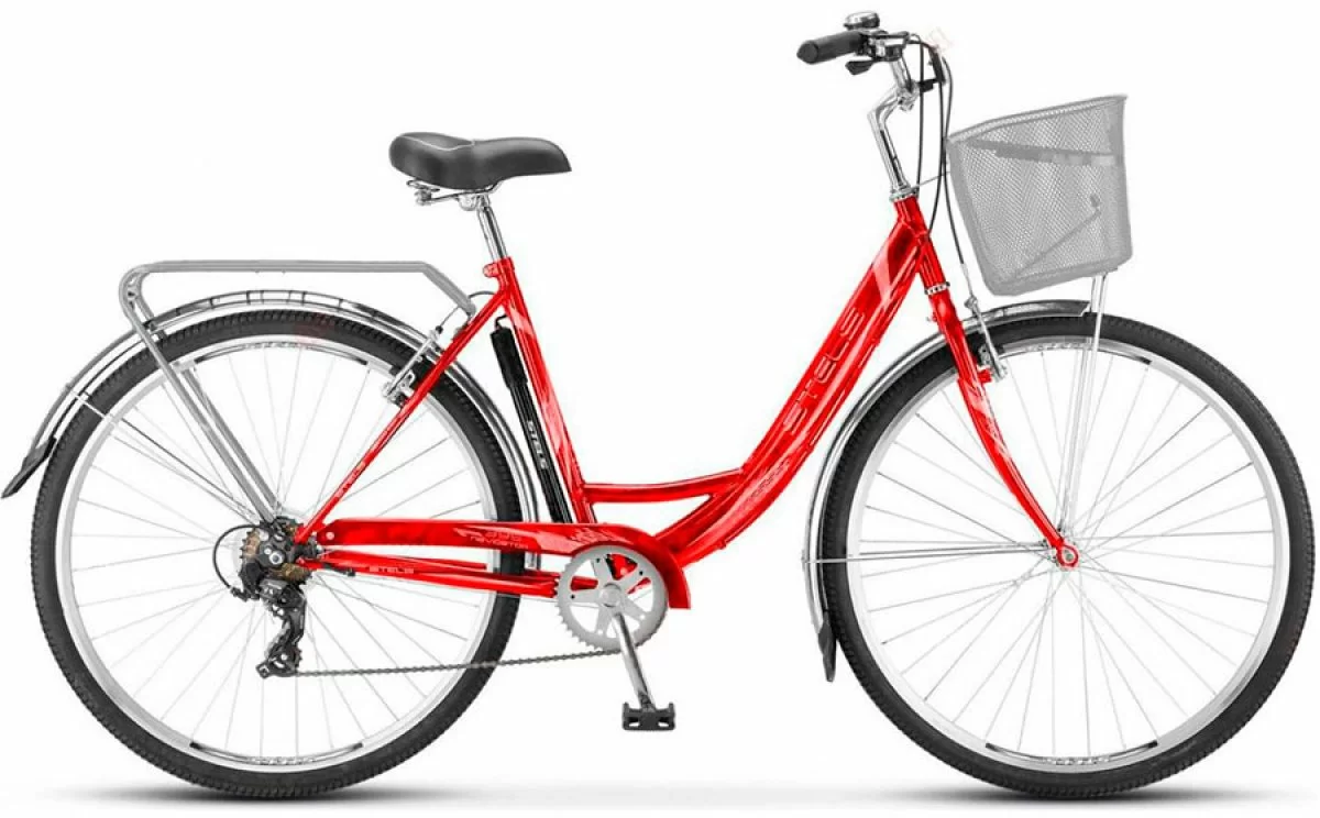 Реальное фото Велосипед Stels Navigator-395 28" (2018) красный Z010 от магазина Спортев
