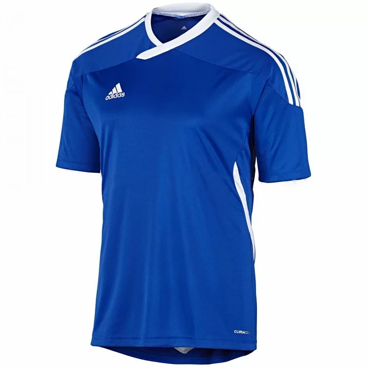 Реальное фото Футболка игровая Adidas Tiro 11 JSY синий V39878 от магазина СпортЕВ