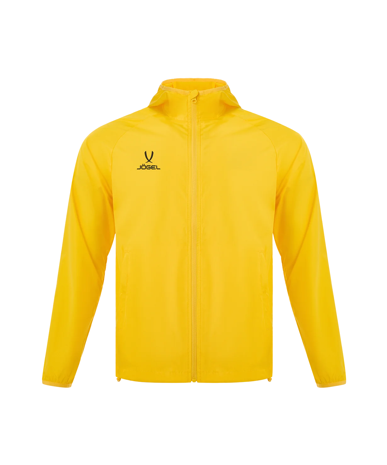 Реальное фото Куртка ветрозащитная JÖGEL CAMP Rain Jacket, желтый от магазина Спортев