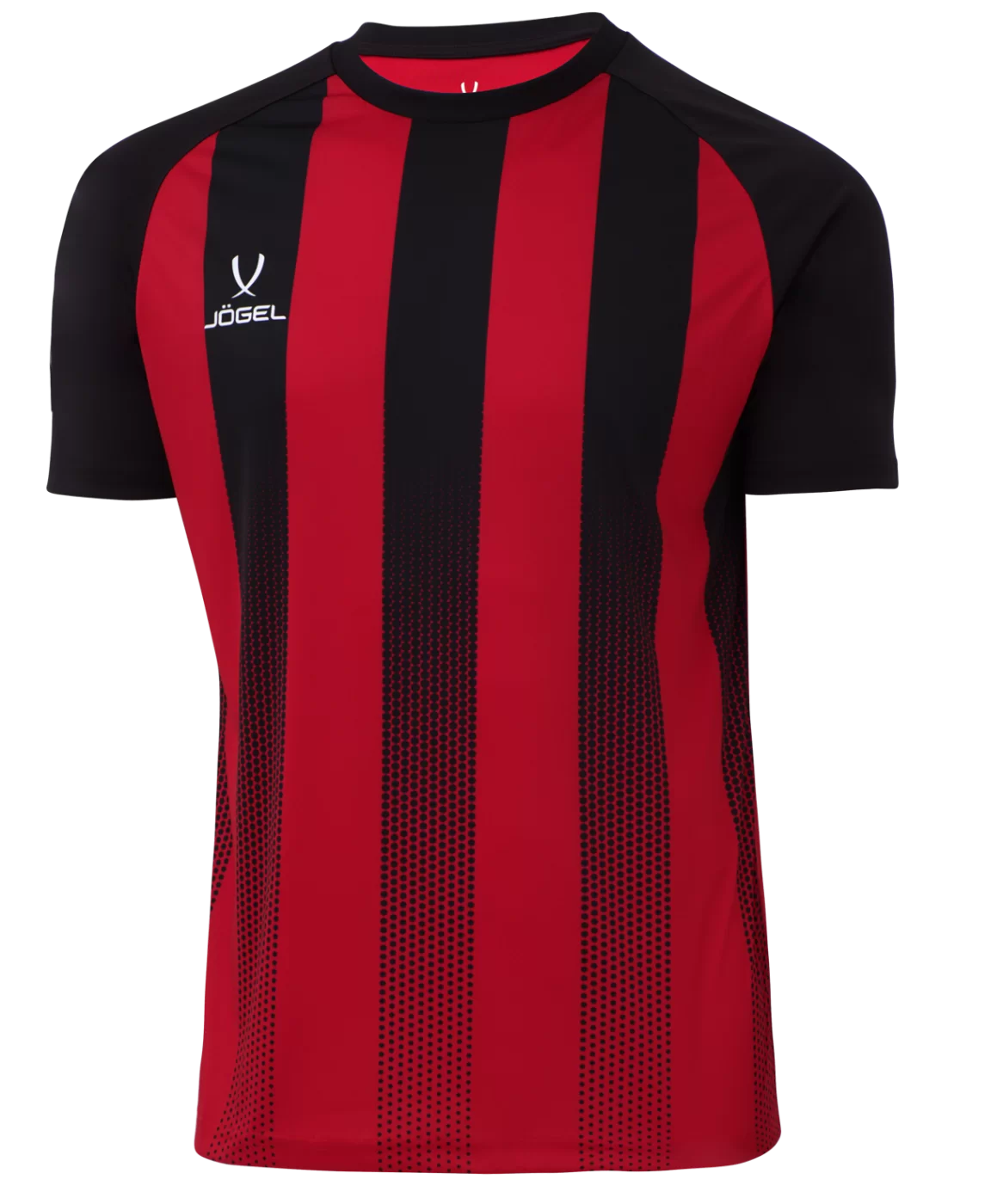 Реальное фото Футболка игровая Camp Striped Jersey, красный/черный Jögel от магазина Спортев