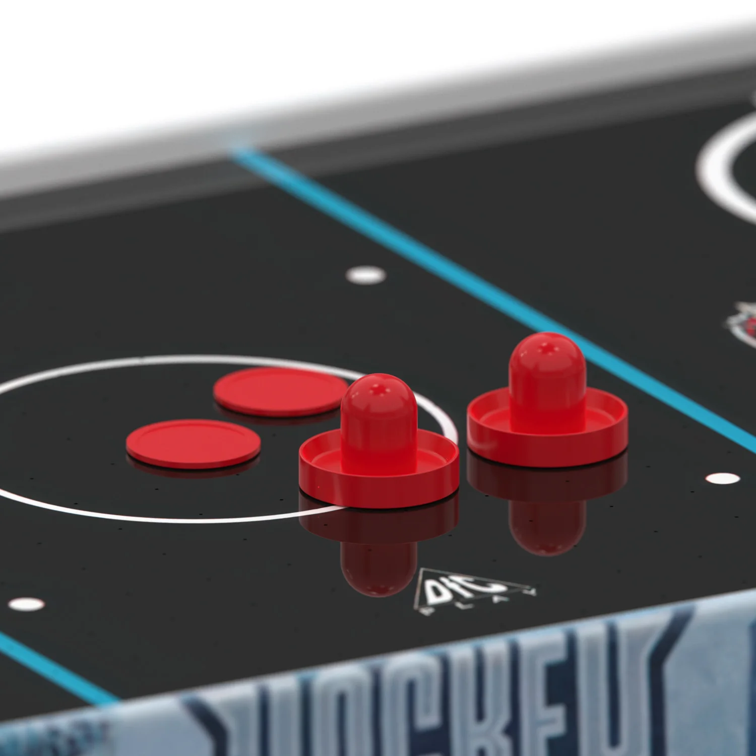 Реальное фото Игровой стол - аэрохоккей DFC ICE RIDER AT-140 от магазина Спортев