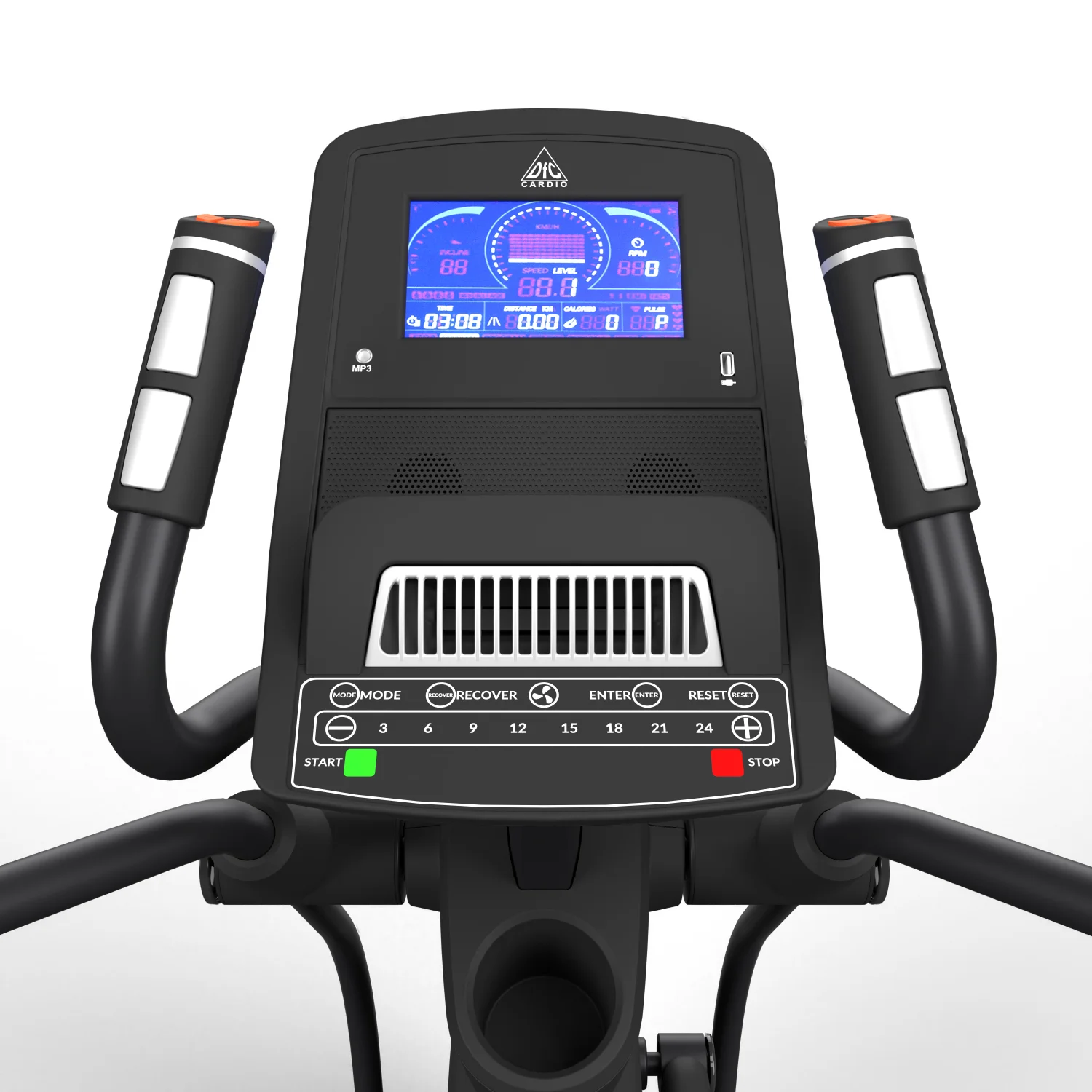 Реальное фото Эллиптический тренажер DFC E5800P магн.эл.привод от магазина Спортев