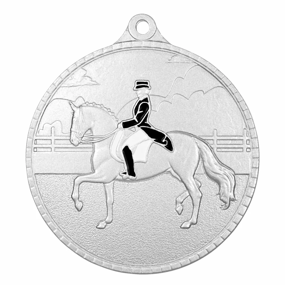 Реальное фото Медаль MZP 596-55/S конный спорт (D-55мм, s-2 мм) от магазина СпортЕВ