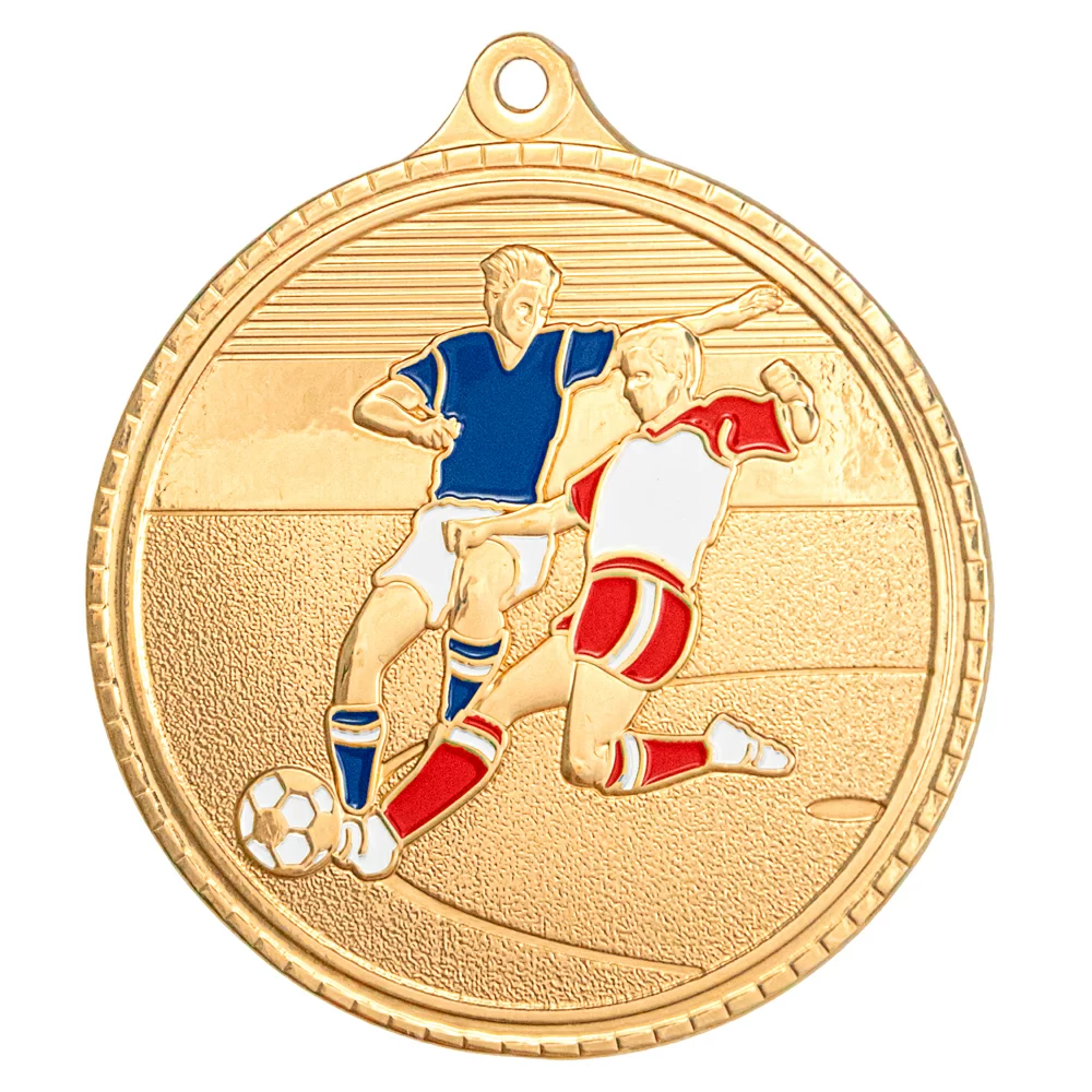 Реальное фото Медаль MZP 385-55/В футбол (D-55мм, s-2,5мм) томпак от магазина СпортЕВ