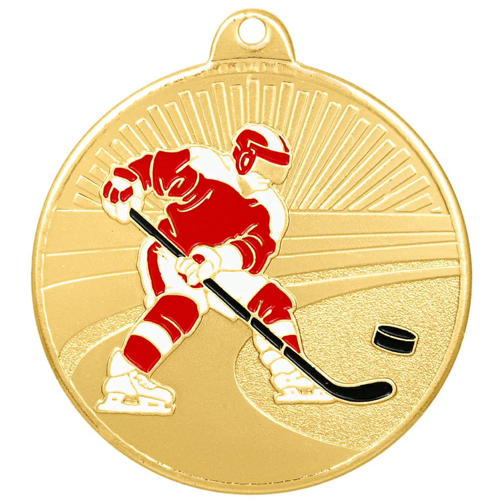 Реальное фото Медаль MZ 183-50/G хоккей (D-50мм, s-2мм) от магазина Спортев