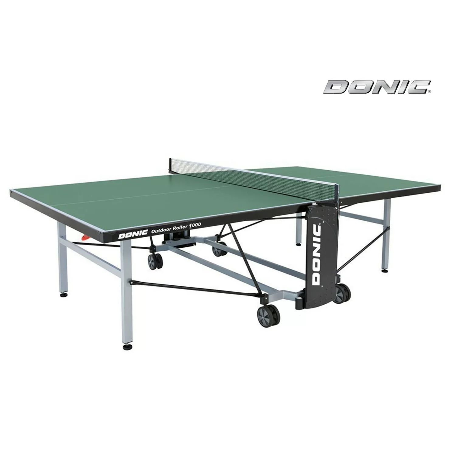 Реальное фото Теннисный стол DONIC OUTDOOR ROLLER 1000 GREEN 230291-G от магазина СпортЕВ