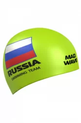 Шапочка для плавания Mad Wave Swimming Team M0558 18 0 10W