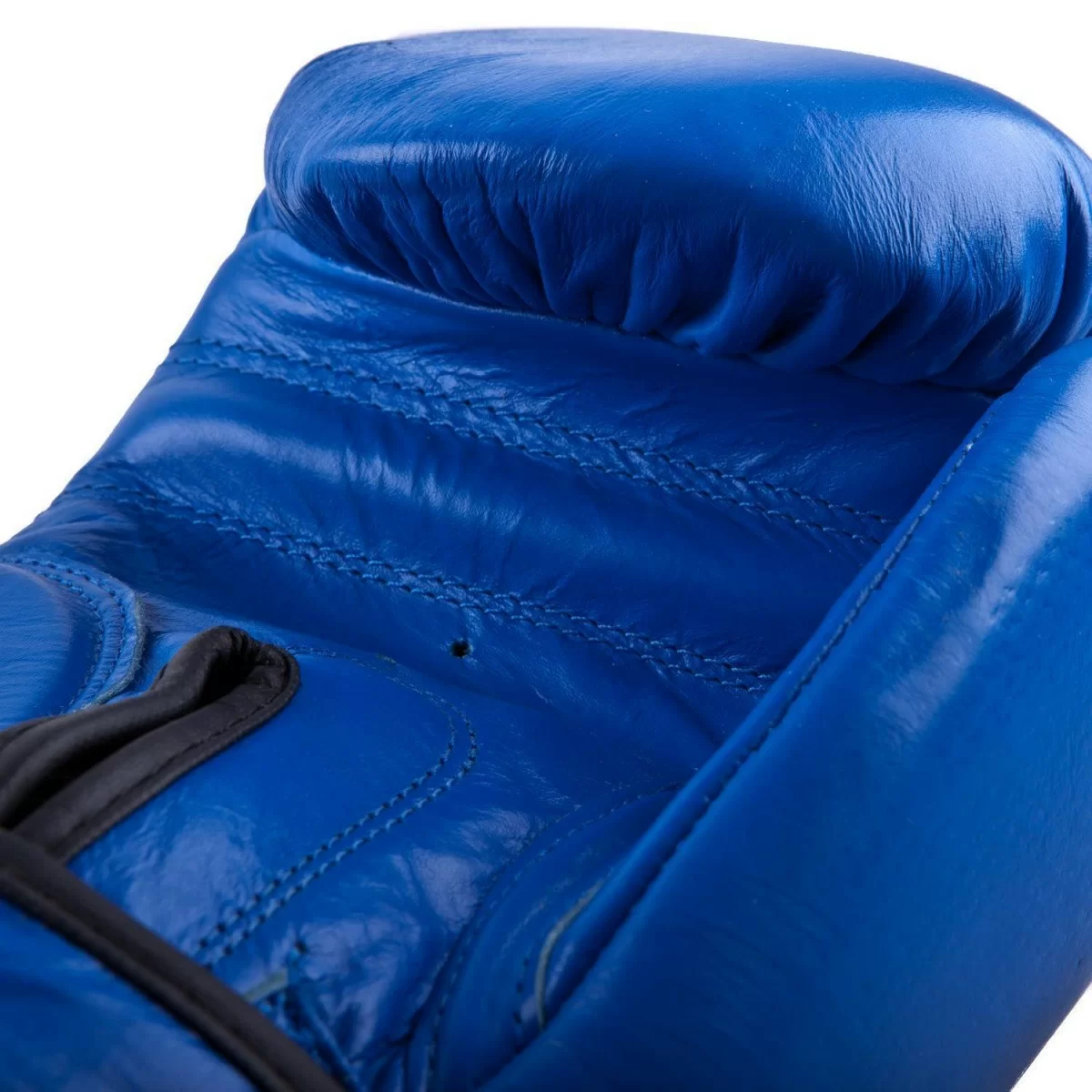 Реальное фото Перчатки боксерские Roomaif RBG-100 Dyex синие от магазина СпортЕВ