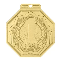 Медаль MZP 501-55/GM 1 место (50х55мм, s-2 мм)