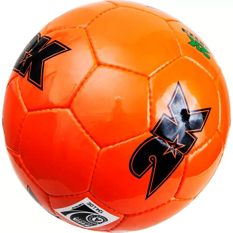 Реальное фото Мяч футбольный 2K Elite №5 orange/black 127053 от магазина СпортЕВ
