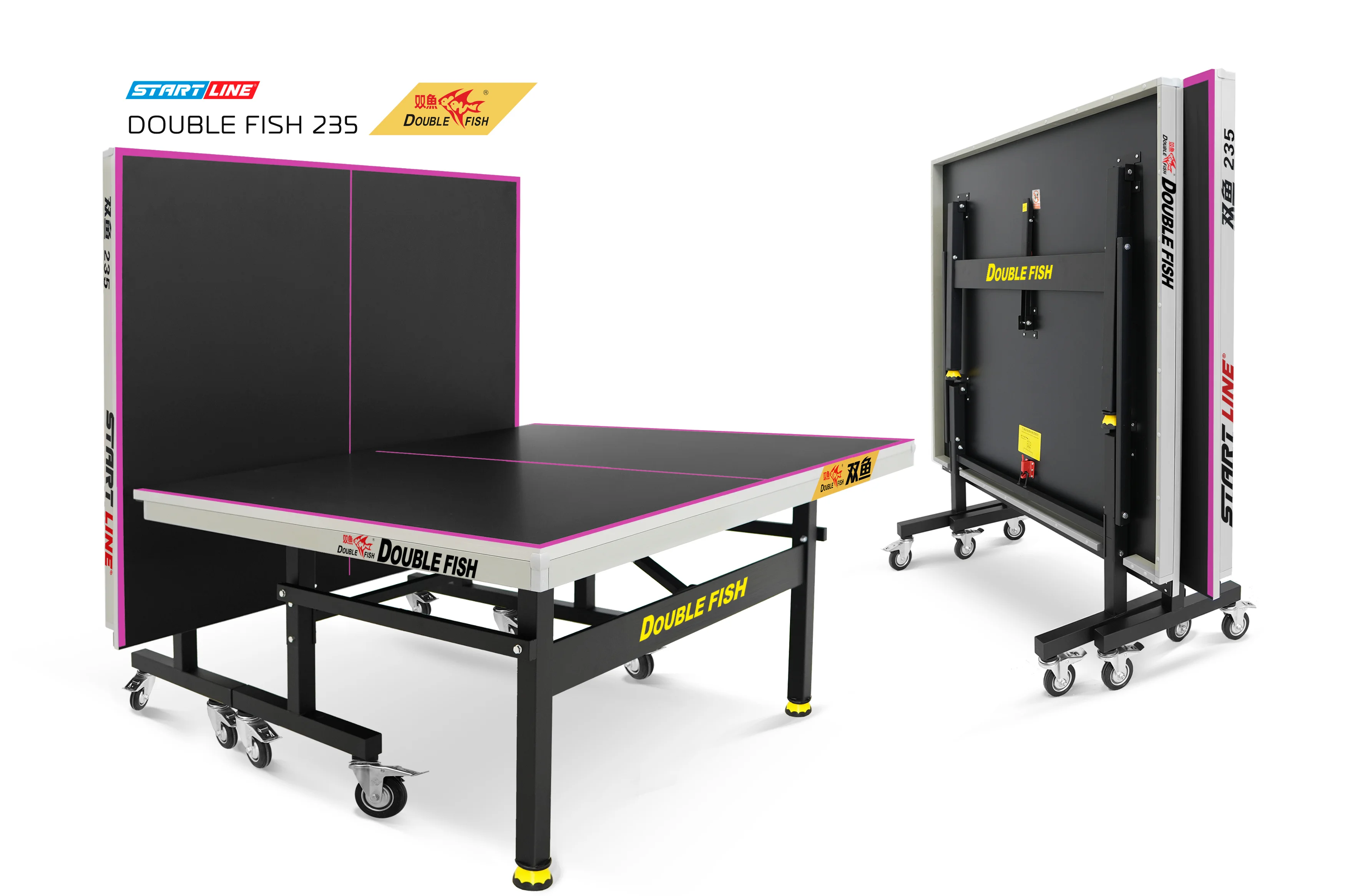 Реальное фото Стол теннисный Double Fish 235 черный от магазина Спортев