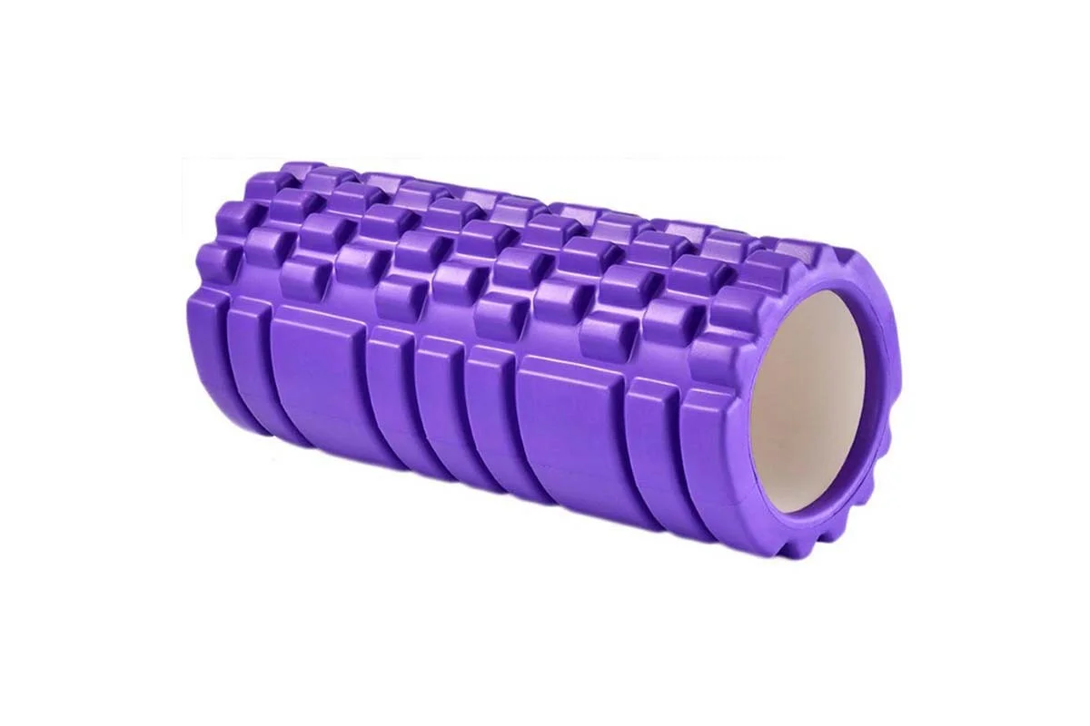 Реальное фото Ролик для йоги 30х10 см E45951 фиолетовый 10022715 от магазина Спортев