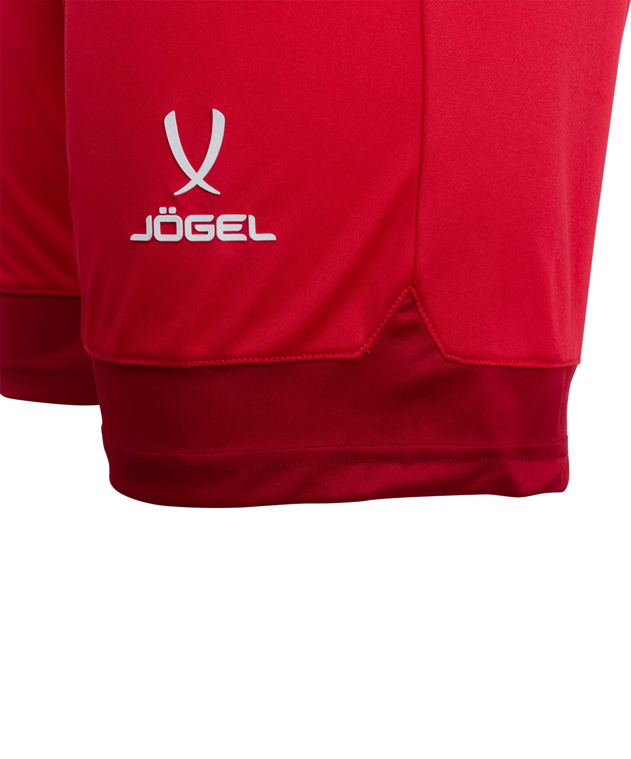 Реальное фото Шорты игровые JÖGEL DIVISION PerFormDRY Union Shorts, красный/темно-красный/белый от магазина Спортев