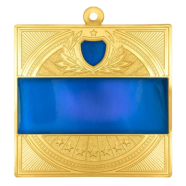 Реальное фото Медаль MZP 301-65/GBU (65х65мм, s-2,5мм) латунь от магазина СпортЕВ
