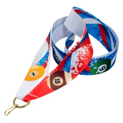 Лента для медали бильярд РФ (1-сторонняя, 25 мм)