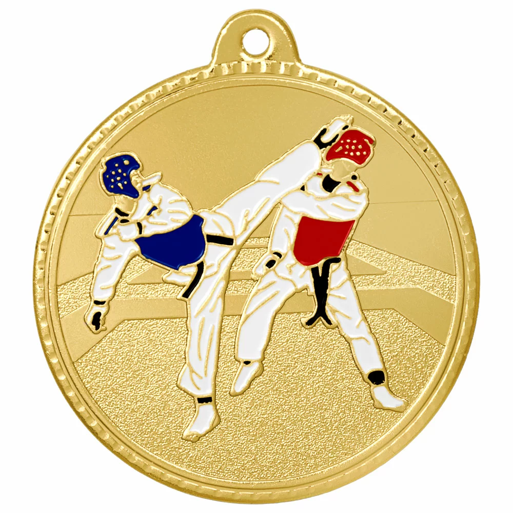 Реальное фото Медаль MZ 187-50/G тхэквондо (D-50мм, s-2мм) от магазина Спортев