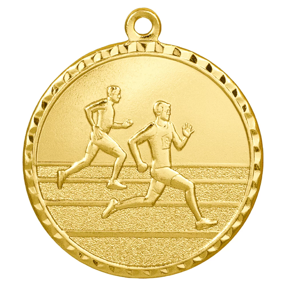 Реальное фото Медаль MZ 102-40/G бег (D-40мм, s-1,5мм) от магазина Спортев