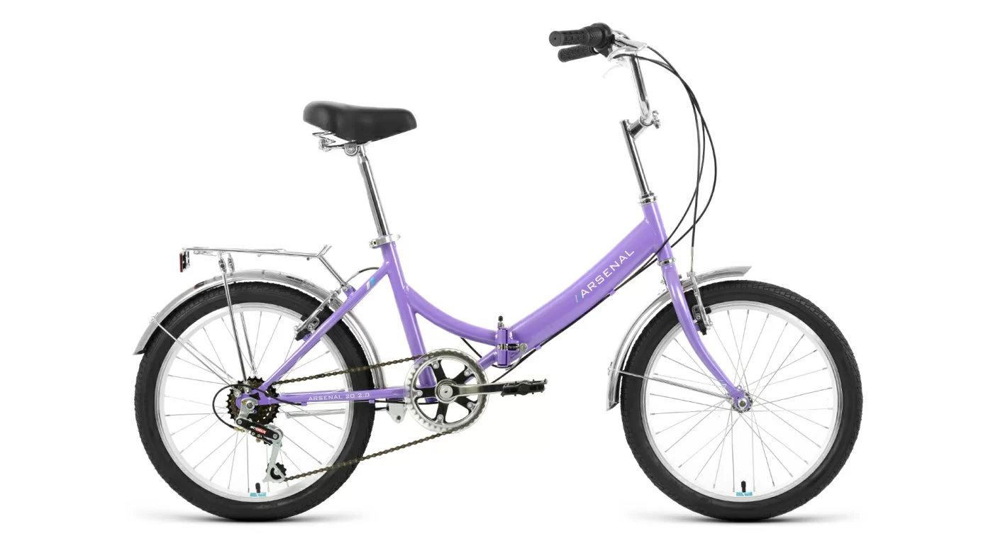 Реальное фото Велосипед Forward Arsenal 20 2.0 скл (6ск) (2022) фиолетовый/белый от магазина СпортЕВ