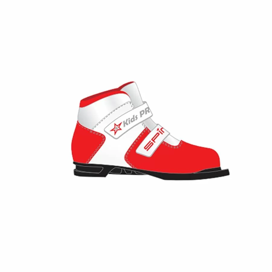 Реальное фото Ботинки лыжные Spine Kids Pro 399/9 NN75 red от магазина СпортЕВ